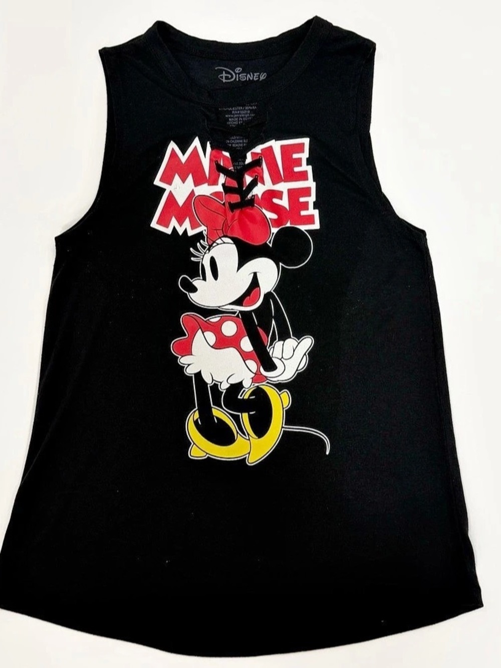 Disney Minnie Mouse Lace-Up Muscle Tee Size Medium 7/9